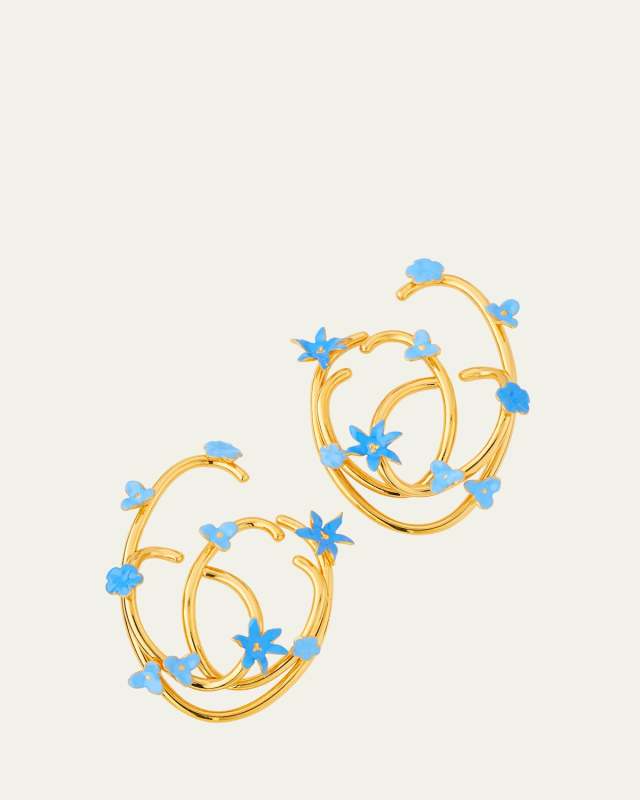 Tangled O Floral Earrings
